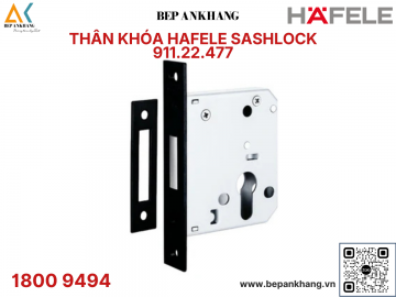 Thân khóa chốt chết Hafele - Màu đen - 911.22.477